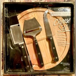 Vintage 1999 Global Decor Professional Collection Cheese Set